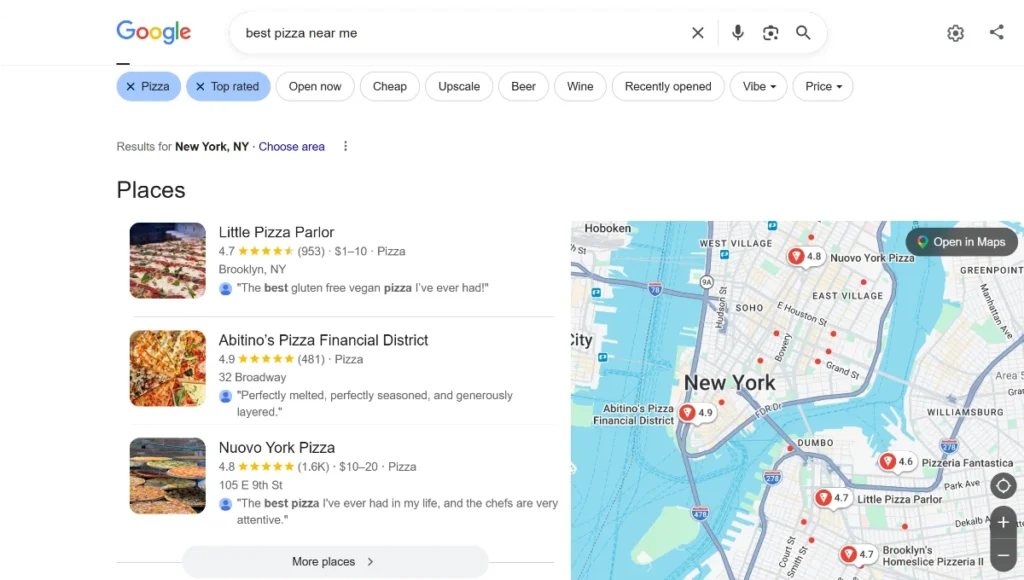 local maps SEO