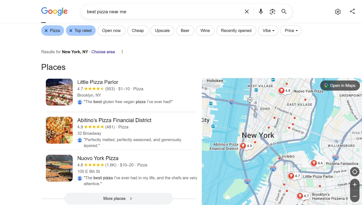 local maps SEO