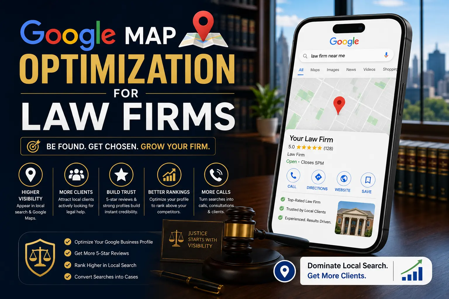 Google Map Optimization for Law Firm